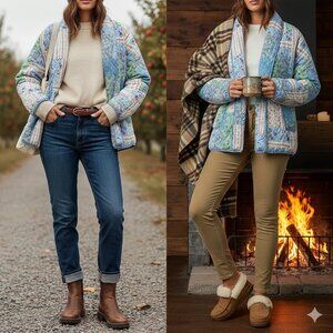 LADIES QUILTED SPRING/SUMMER/FALL  JACKET NWT